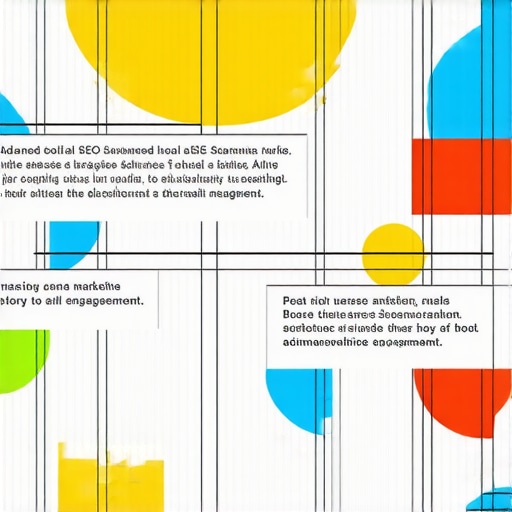 Advanced Local SEO Tactics for 2024 Visual representation of local SEO optimization, schema markup, and community involvement in small business growth.