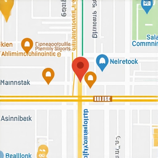 Local Map with Business Highlights Map showing local business locations and community points of interest