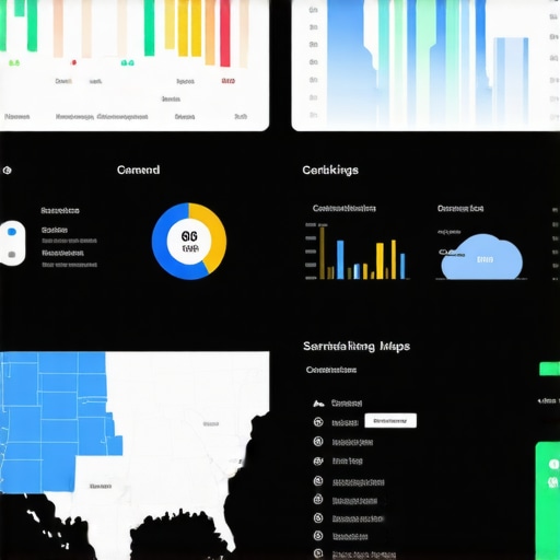 Screenshot of local SEO dashboard with rankings and analytics