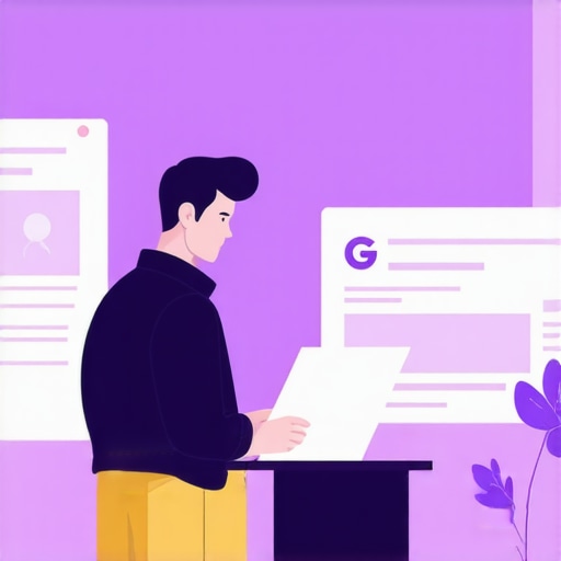 Business owner implementing schema markup for local SEO