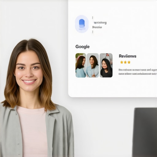Optimizing Google My Business Business owner adding photos and responding to reviews on Google My Business profile