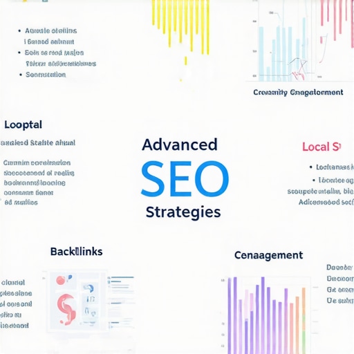 Infographic showing complex local SEO tactics for small business growth