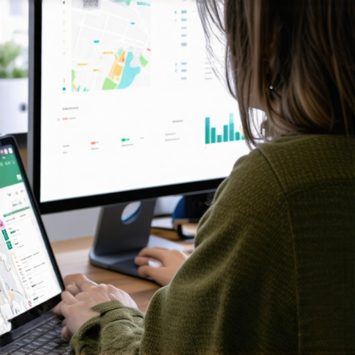 Business owner reviewing local SEO analytics and maps optimization tactics.