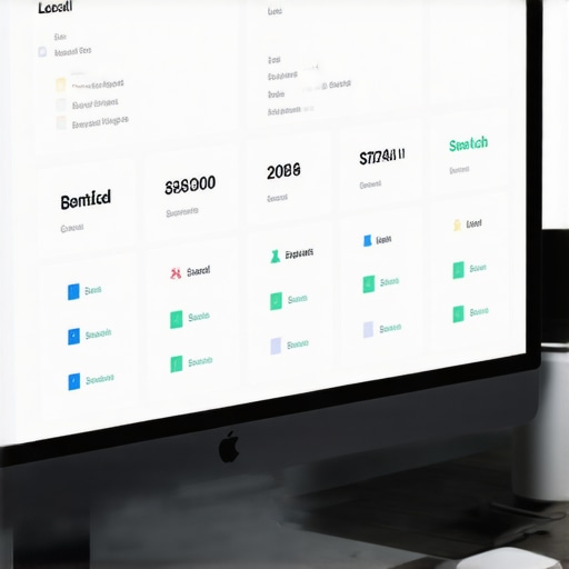 A digital dashboard showcasing local SEO analytics with various tools.