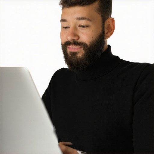 Business owner updating their Google Business Profile with photos and information