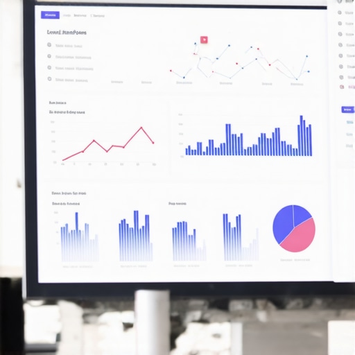Monitoring local SEO metrics on a digital dashboard.