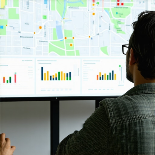 Effective Map Optimization Tools Business owner reviewing local map and citation data on a computer screen