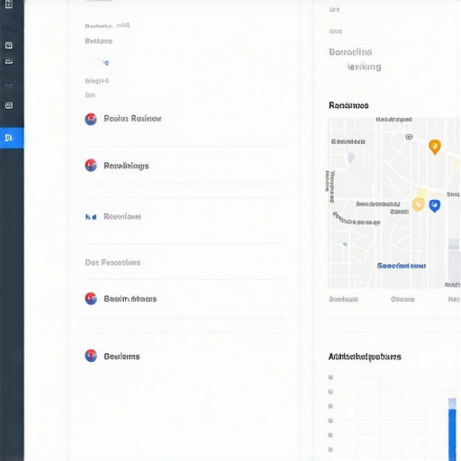 Dashboard display of local search rankings and analytics